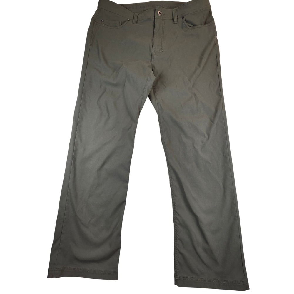 pRana Brion Pant II Slim Fit M4BN32312 Mens Size 38x30 Olive Green